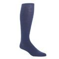 Dapper Classics Dress Navy with Burgundy Dots Fine Merino Wool Sock Linked Toe