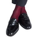 Dapper Classics Black and Red Grenadine Cotton Socks