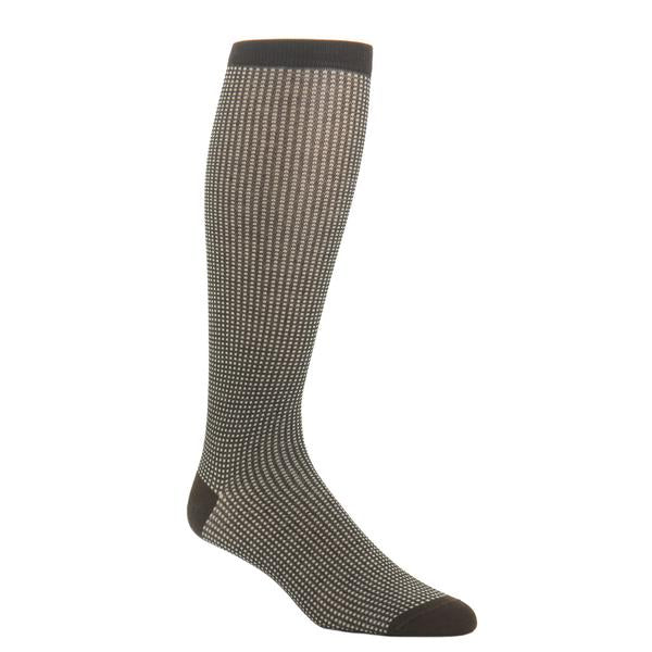 Dapper Classics Fine Hosiery Coffee and Tan Grenadine Cotton Sock