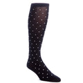 Dapper Classics Black with Ash Dot Cotton Socks