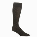 Dapper Classics Black with White Pin Dots Cotton Socks with Linked Toe